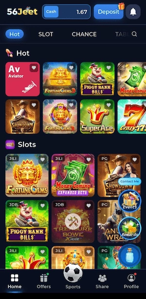 Games in 56Jeet Game 