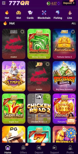 Games in 777QR Game
