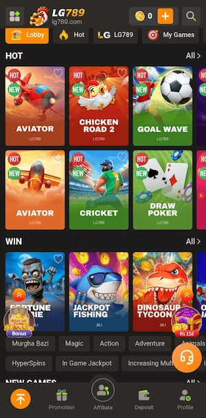Games in LG789 Game