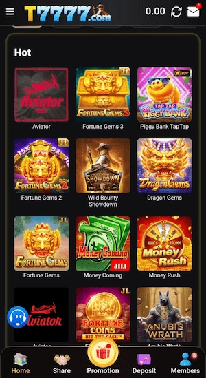 Games in T7777 Game