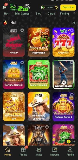 Games in Z555 Game